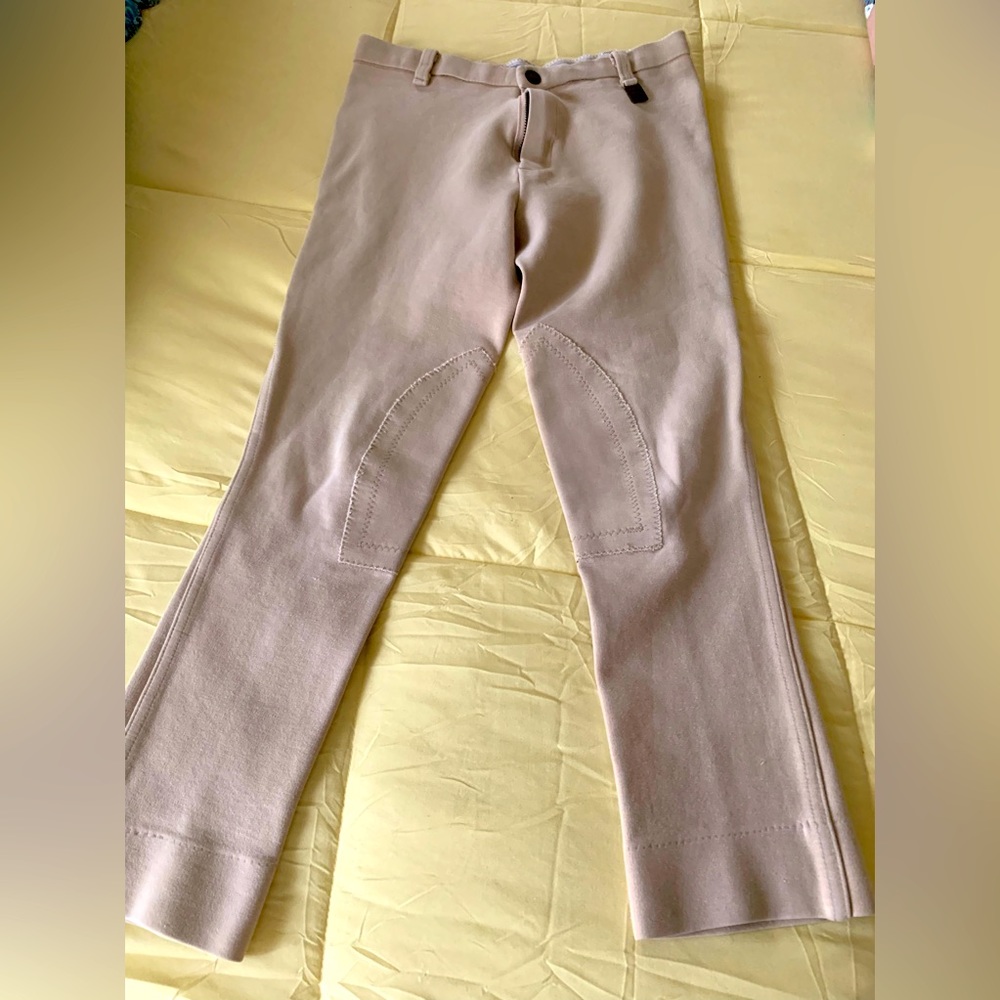 Beige riding pants jodhpurs. Devon Shire brand Child size